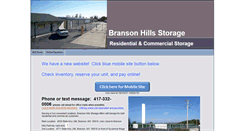 Desktop Screenshot of bransonhillsstorage.com